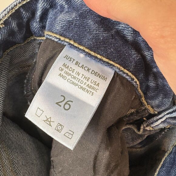 Just Black Denim Blue‎ Straight Jeans Size 26 - Picture 4 of 8